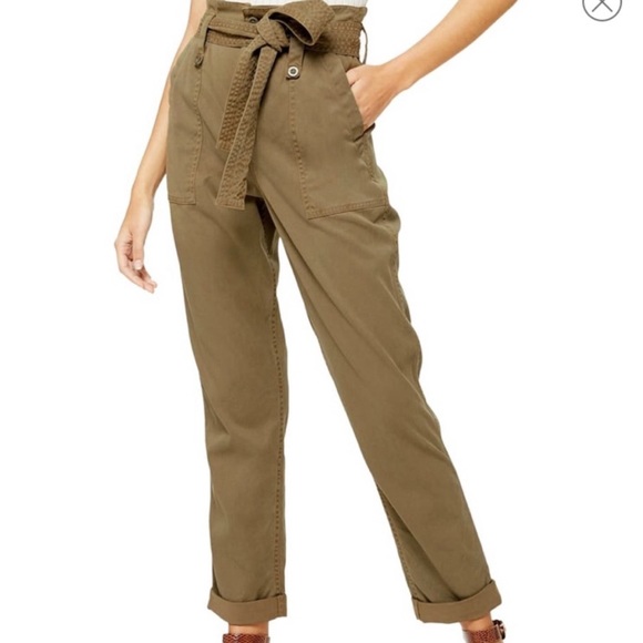 topshop paperbag utility trousers